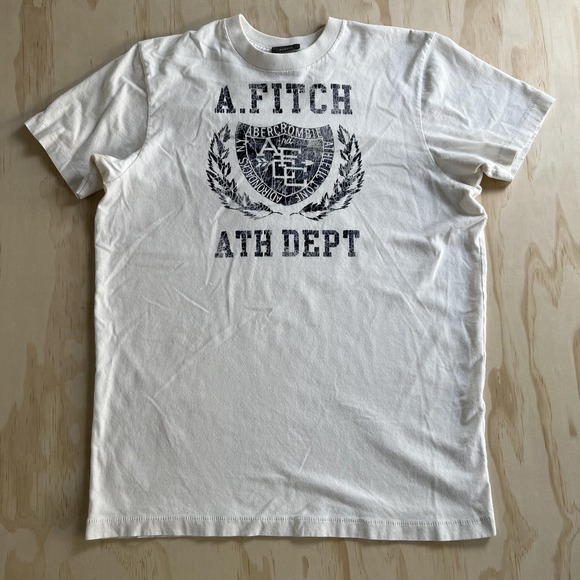 Abercrombie & Fitch Other - Y2K Abercrombie & Fitch Shirt Mens Large White A. Fitch Ath Dept Muscle Tee